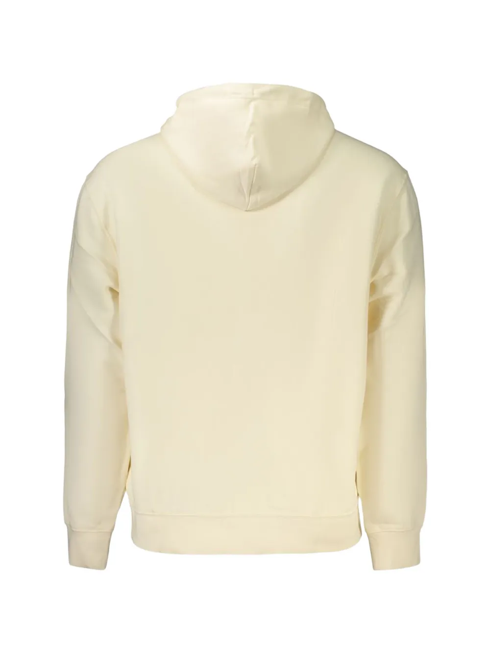 Calvin Klein Terry logo-embroidered drawstring hoodie Beige