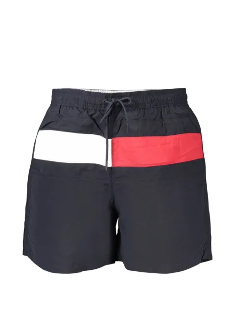 Tommy Hilfiger logo-patch drawstring swim shorts