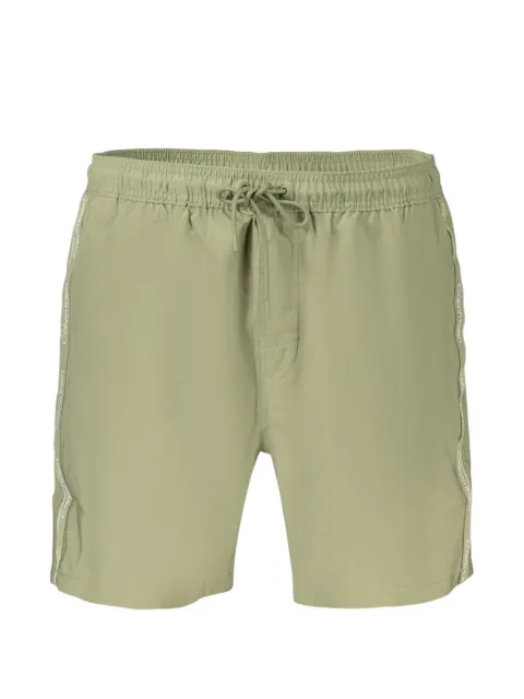 Calvin Klein Core logo-tape drawstring swim shorts
