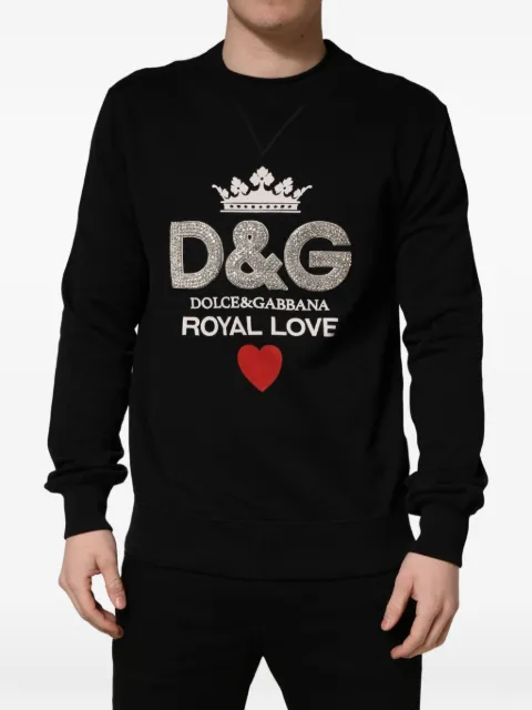 Dolce & Gabbana Royal Love embellished sweatshirt