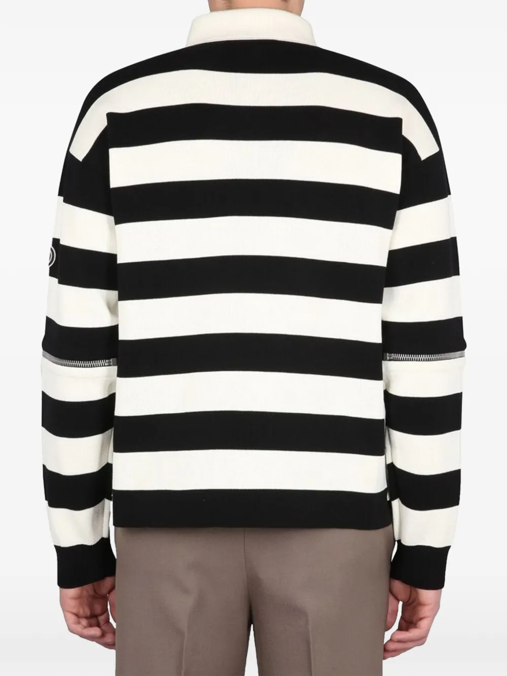 Gucci striped Interlocking G polo shirt Wit