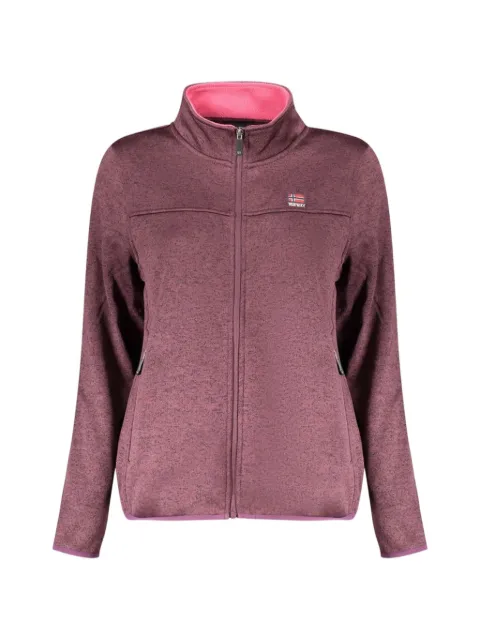 Norwegian Rain marl-effect zip-up sweatshirt