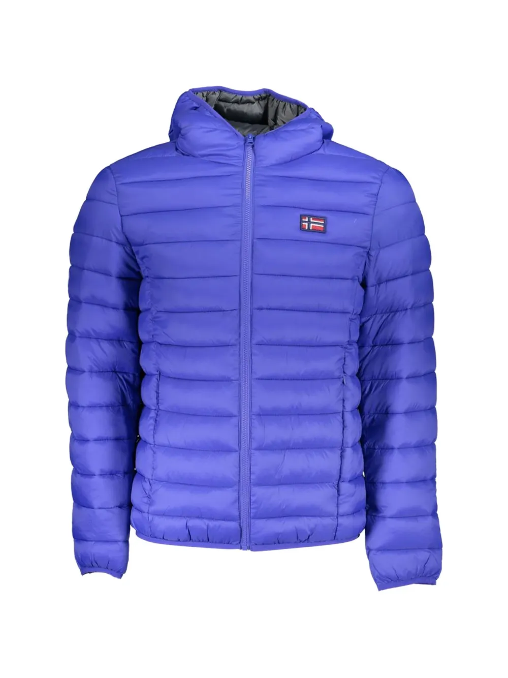 NORWAY 1963 quilted hooded jacket Blauw