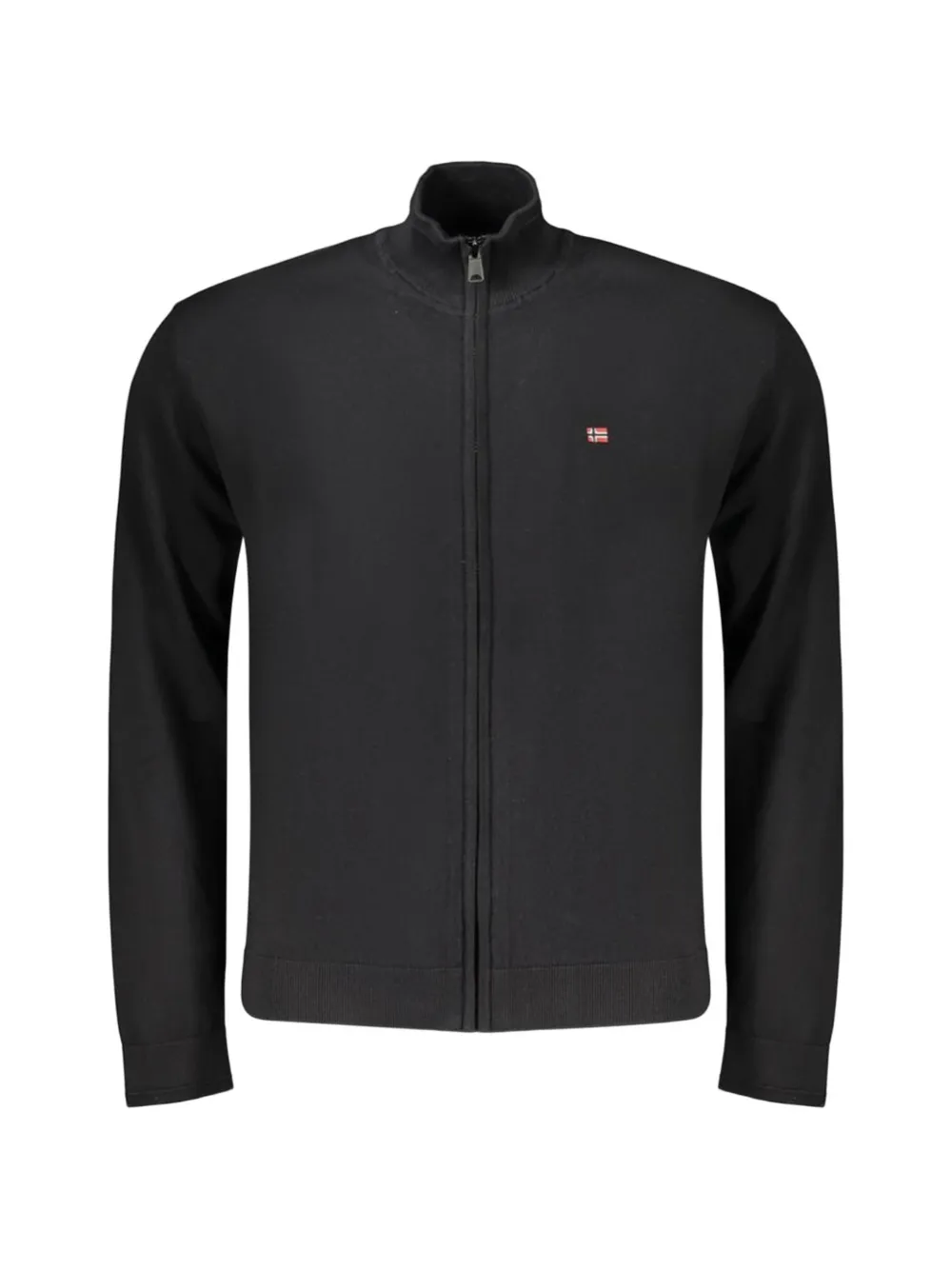 Napapijri cardigan zippé à patch logo - Noir Napapijri cardigan zippé à patch logo - Noir
