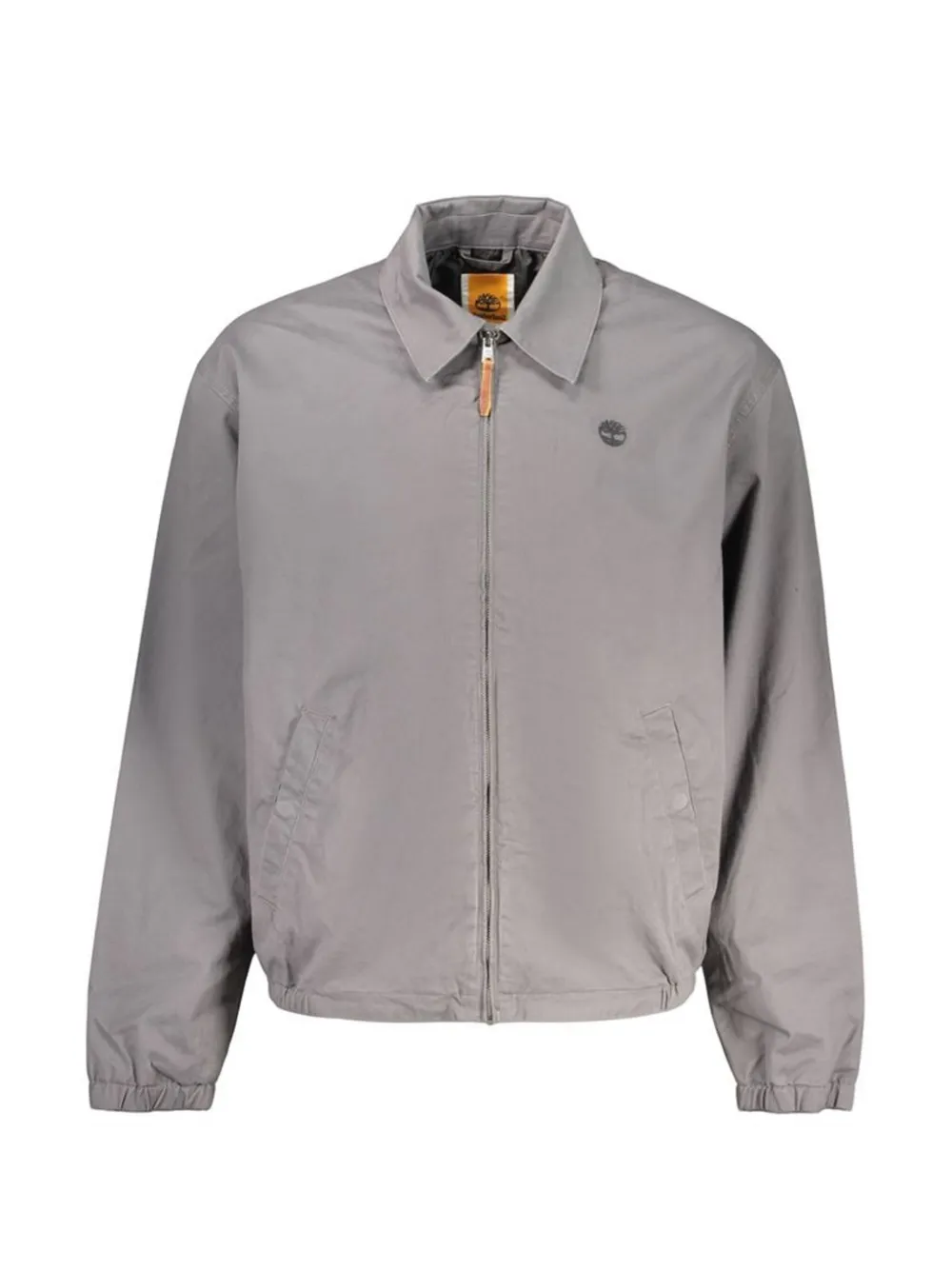 Timberland logo-embroidered zip-up jacket - Grey