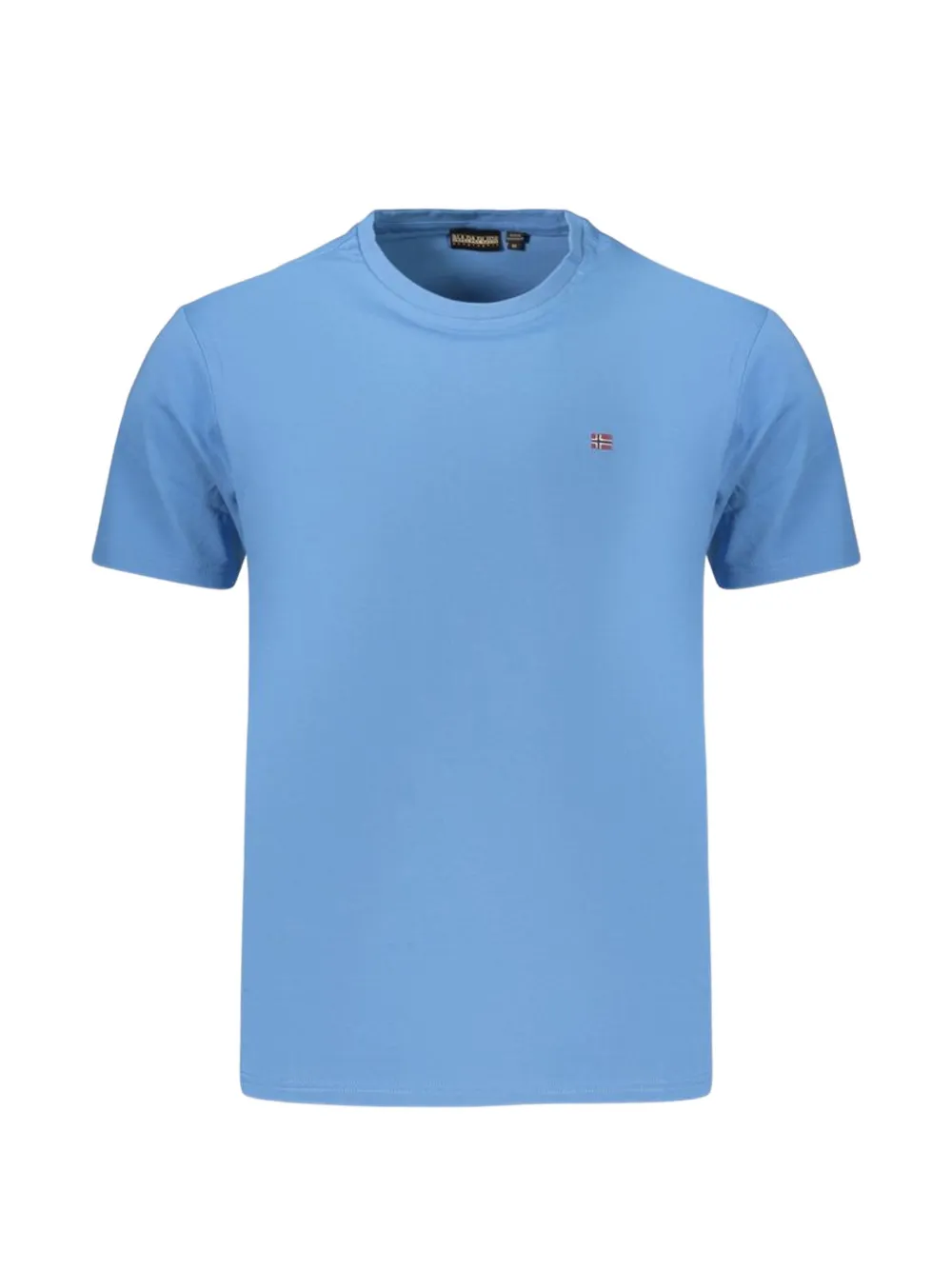 Napapijri logo-embroidered t-shirt - Blu