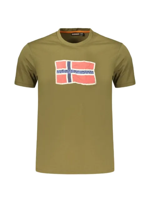Napapijri logo-print crew-neck T-shirt