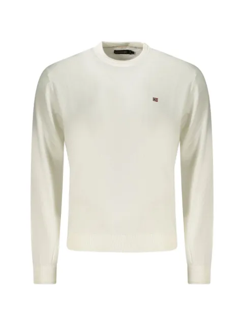 Napapijri logo-embroidered crew-neck sweater