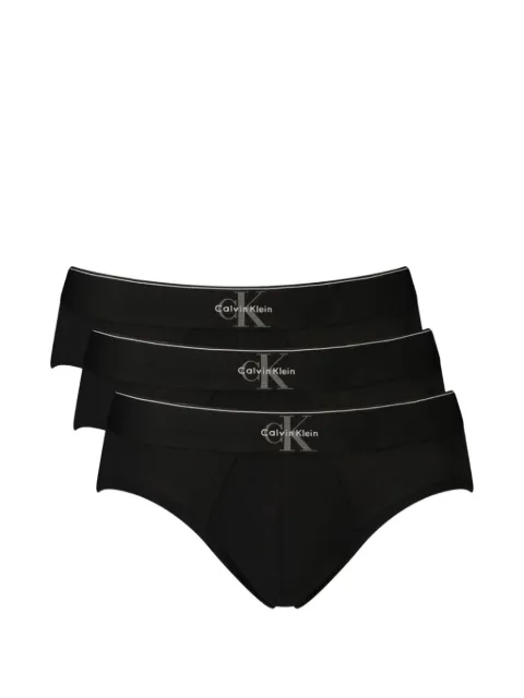 Calvin Klein logo-waistband briefs (set of three)