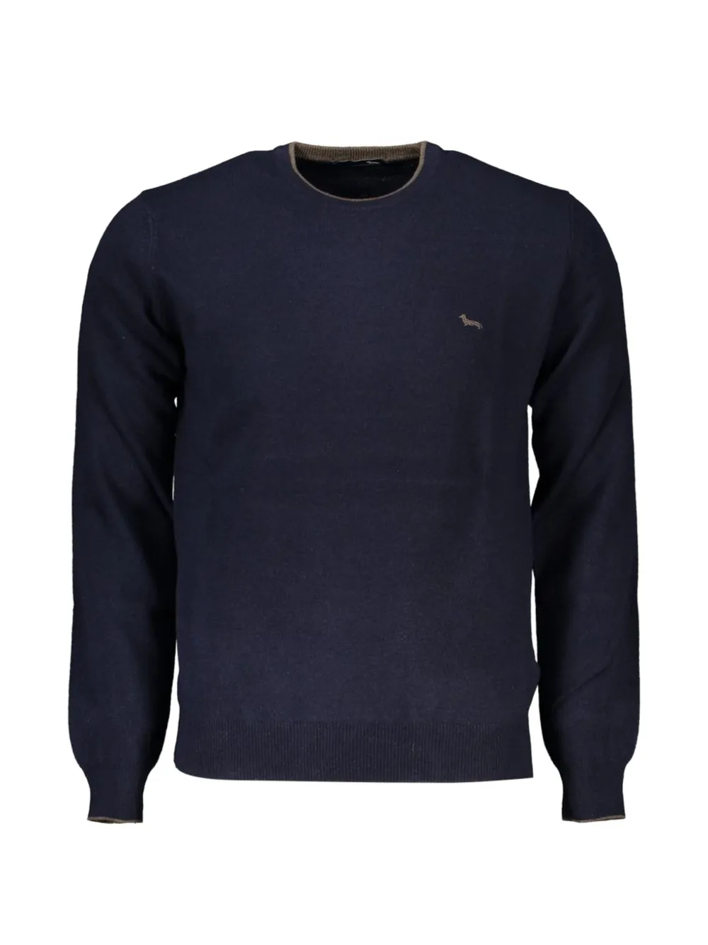 Harmont & Blaine logo-embroidered crew-neck sweater - Blau