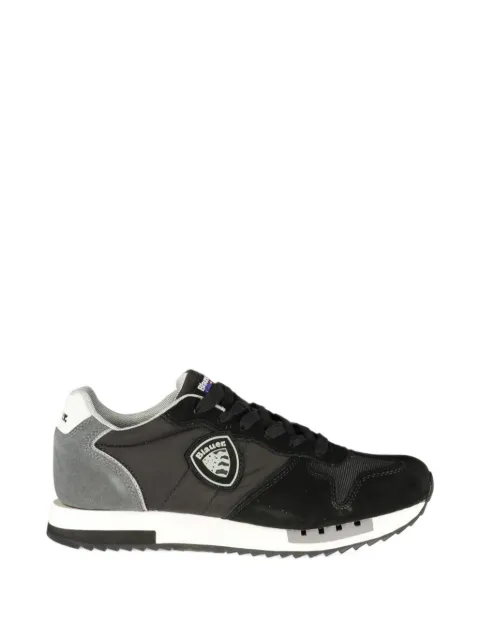 Blauer Queens logo-patch panelled sneakers