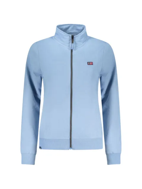 Norwegian Rain zip-up logo-patch sweatshirt