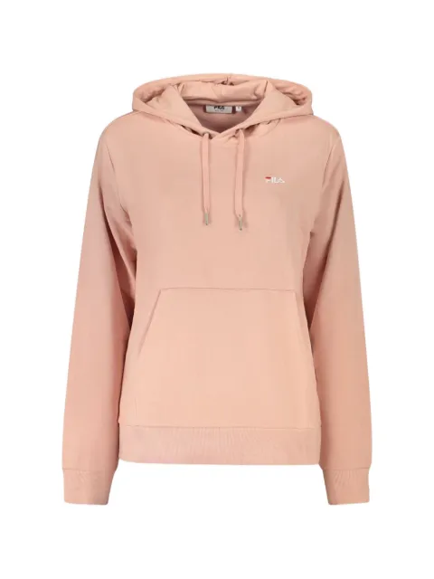 Fila logo-embroidered long-sleeve hoodie