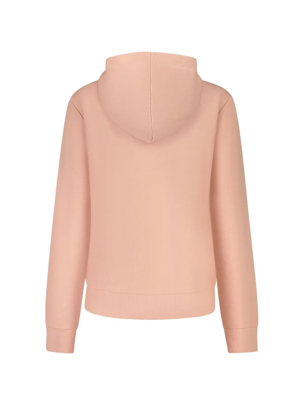 Fila logo-embroidered long-sleeve hoodie Roze
