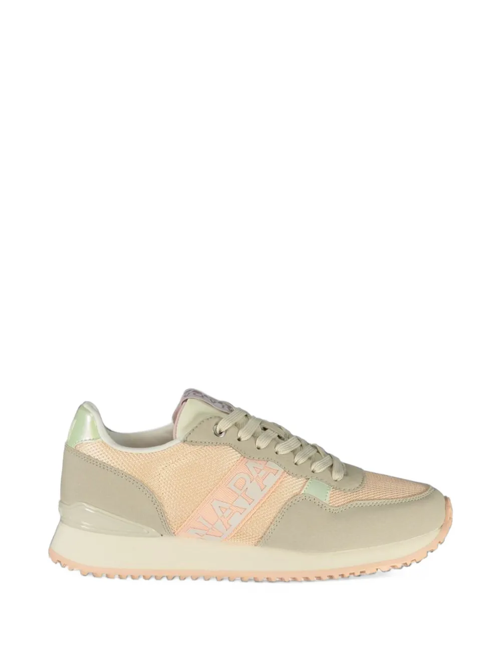 Napapijri Astra logo-print panelled sneakers - Rosa