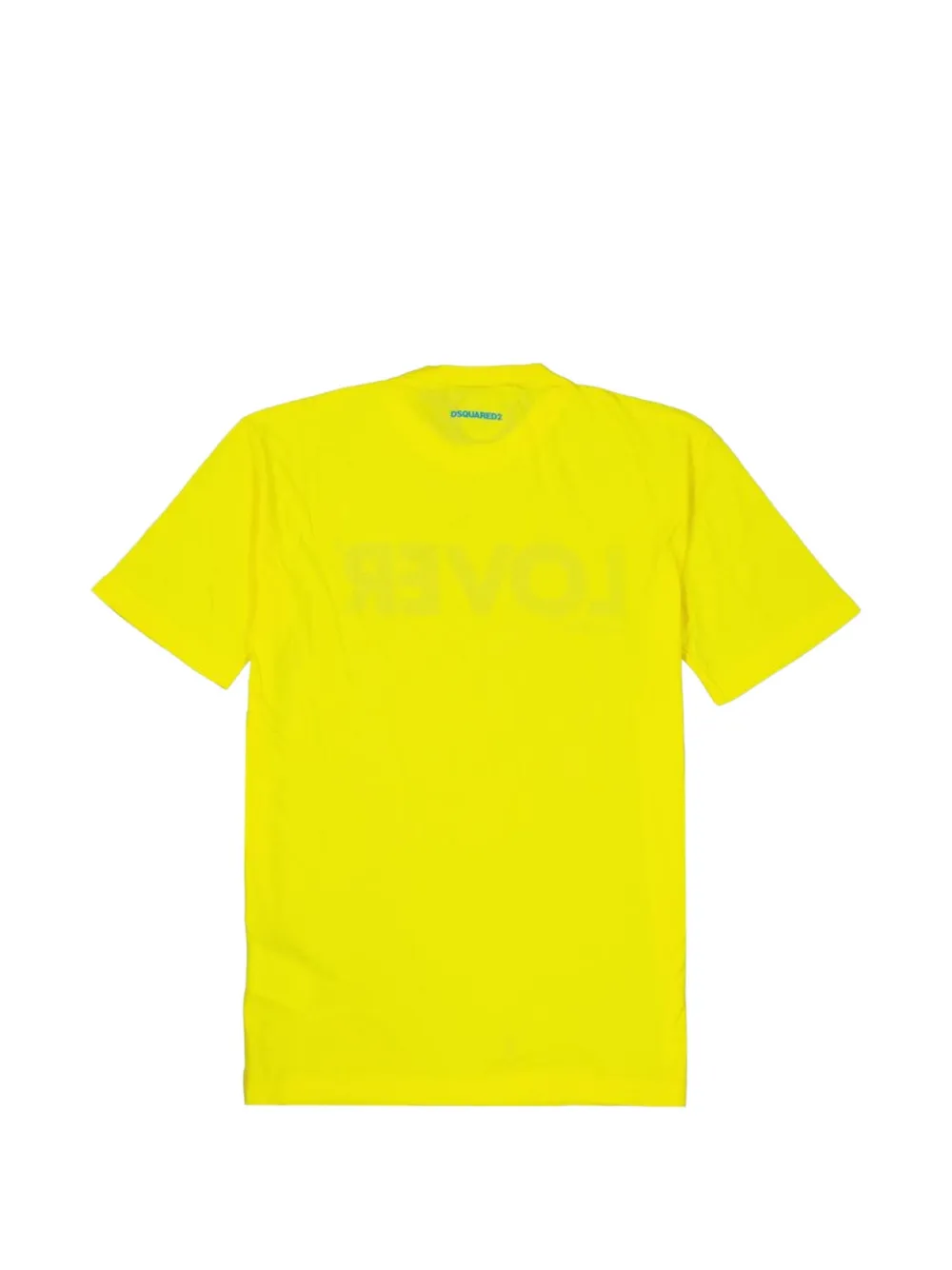 DSQUARED2 slogan-print T-shirt Geel