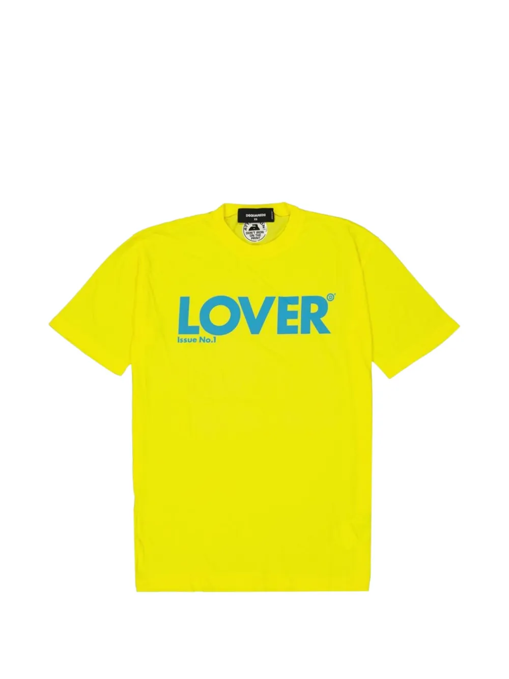 DSQUARED2 slogan-print T-shirt Geel