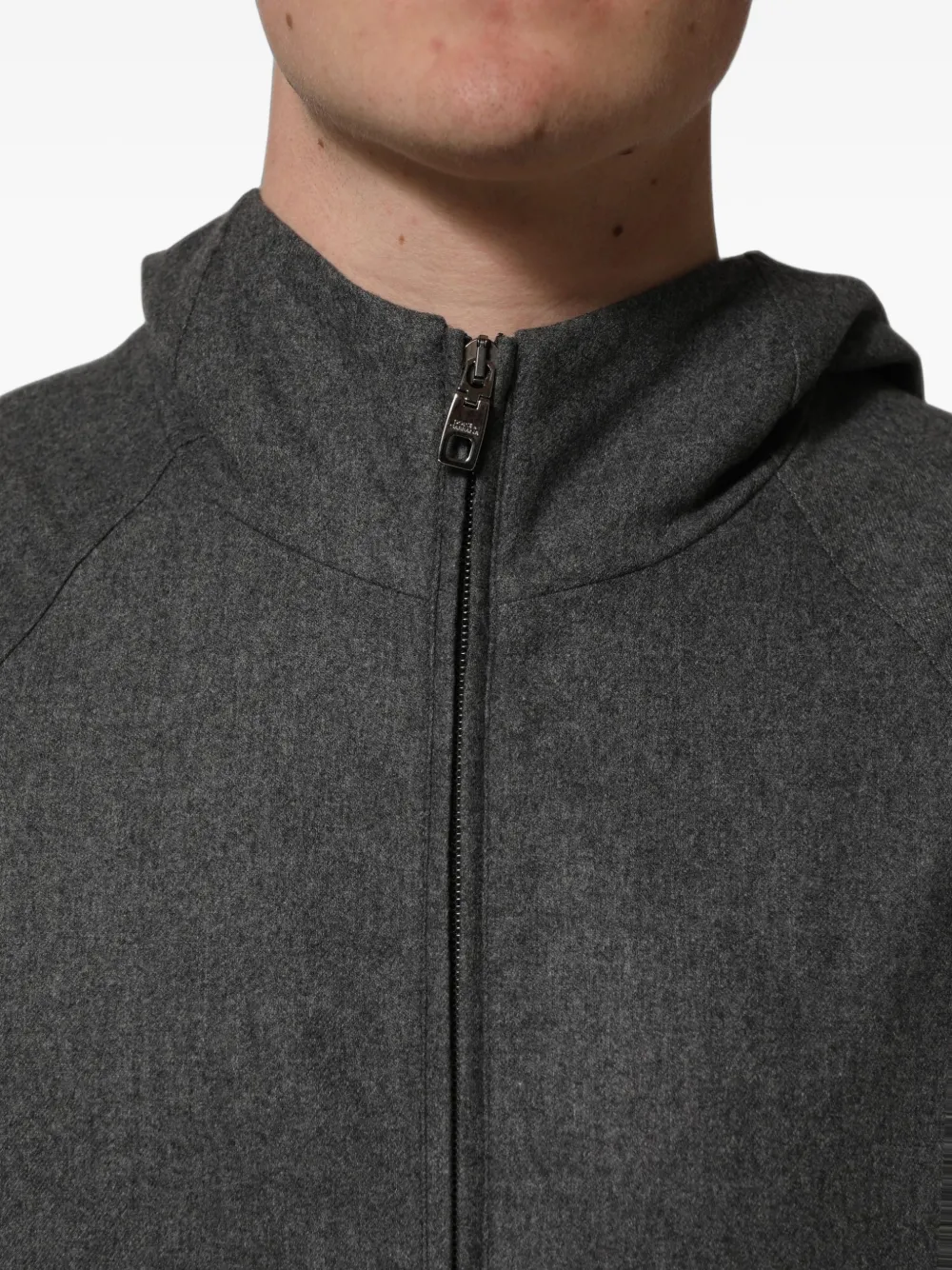 Dolce & Gabbana hooded raglan-sleeve jacket Grijs