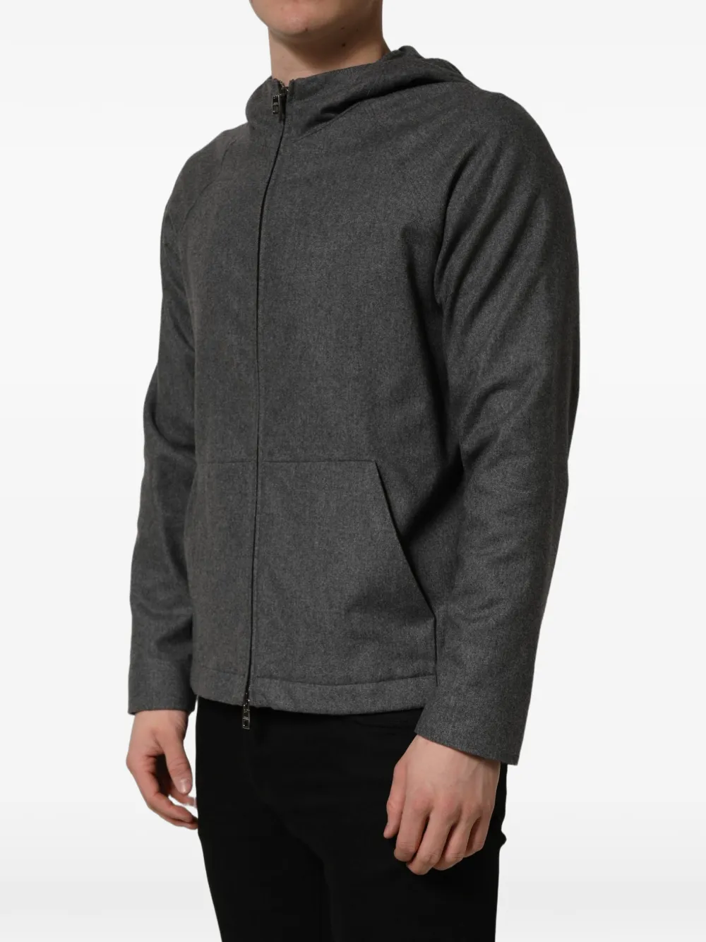 Dolce & Gabbana hooded raglan-sleeve jacket Grijs