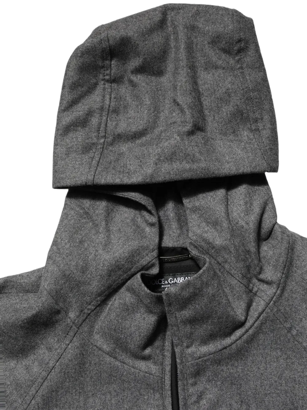 Dolce & Gabbana hooded raglan-sleeve jacket Grijs