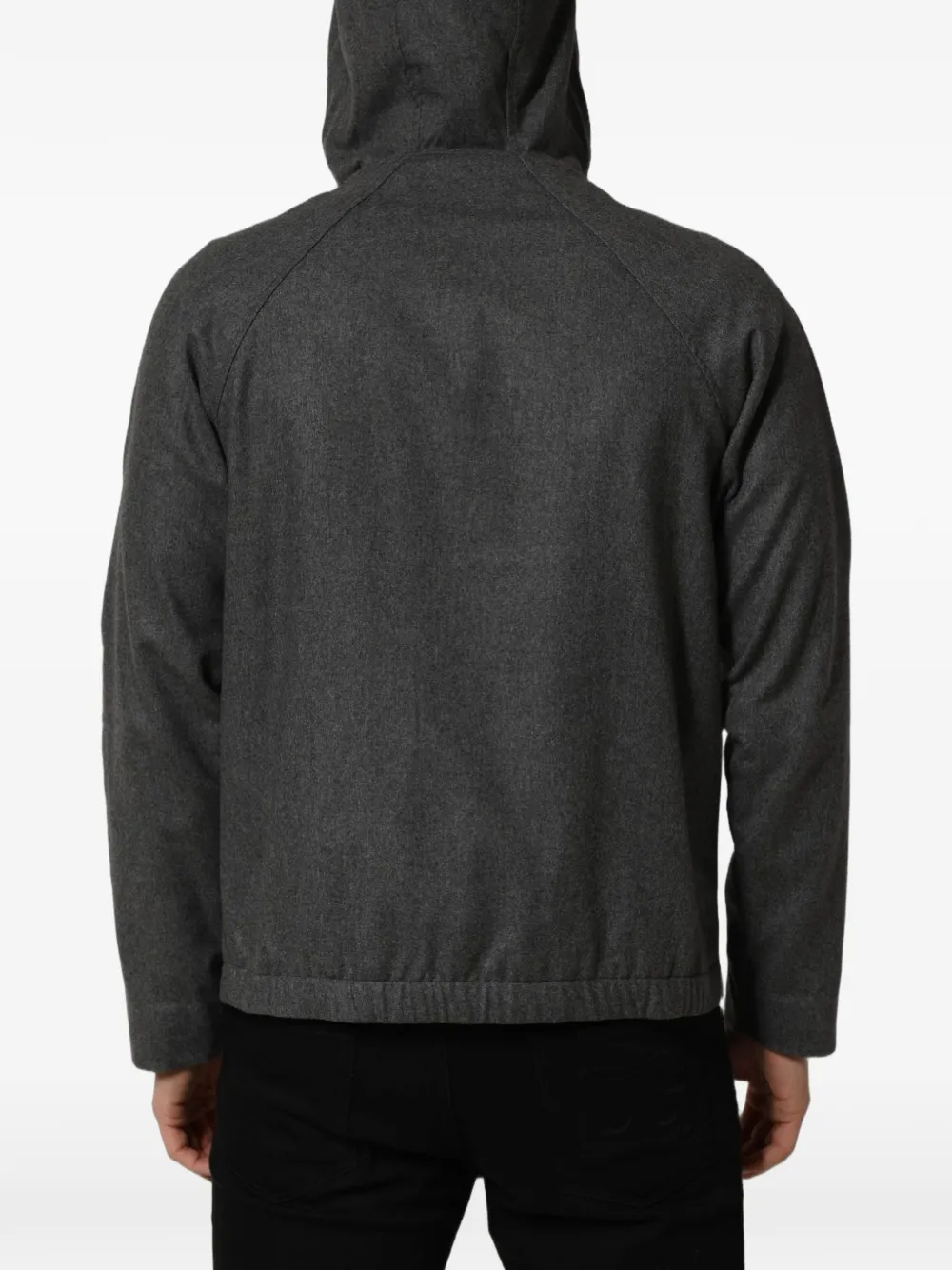 Dolce & Gabbana hooded raglan-sleeve jacket Grijs