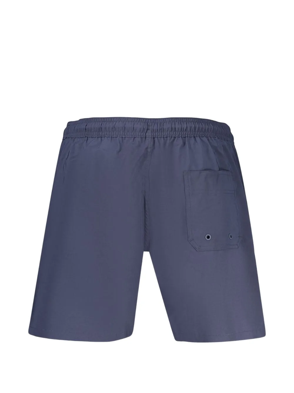 Calvin Klein logo-tape drawstring swim shorts Blauw