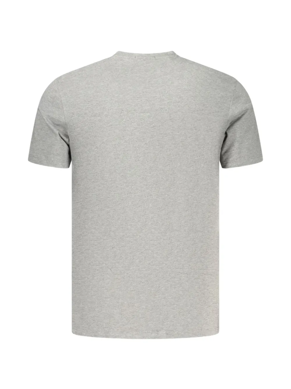 Calvin Klein logo-embroidered cotton T-shirt Grijs