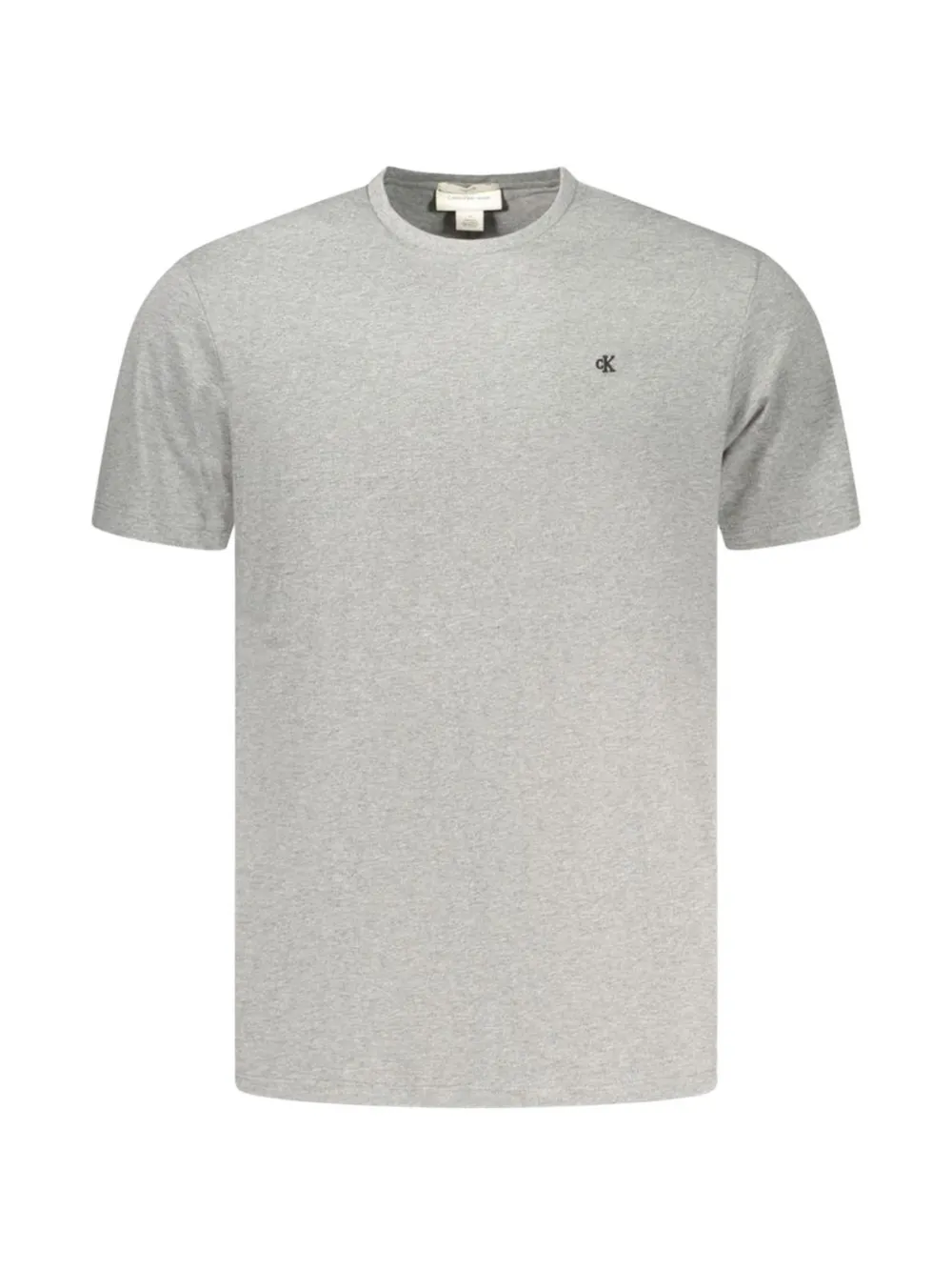 Calvin Klein logo-embroidered cotton T-shirt - Grau