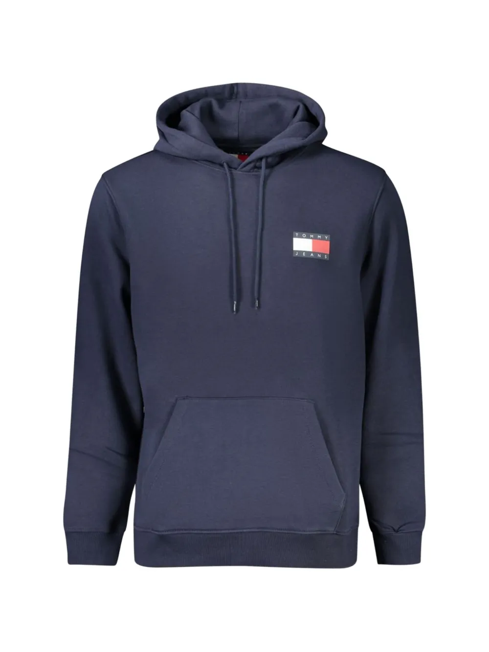 Tommy Hilfiger logo-patch drawstring hoodie - Blau