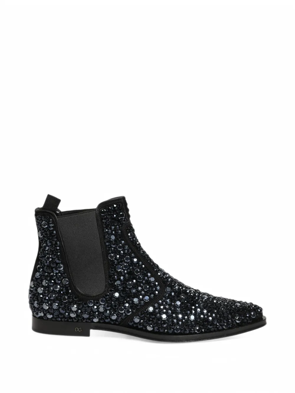 Dolce & Gabbana crystal-embellished Chelsea boots - Schwarz