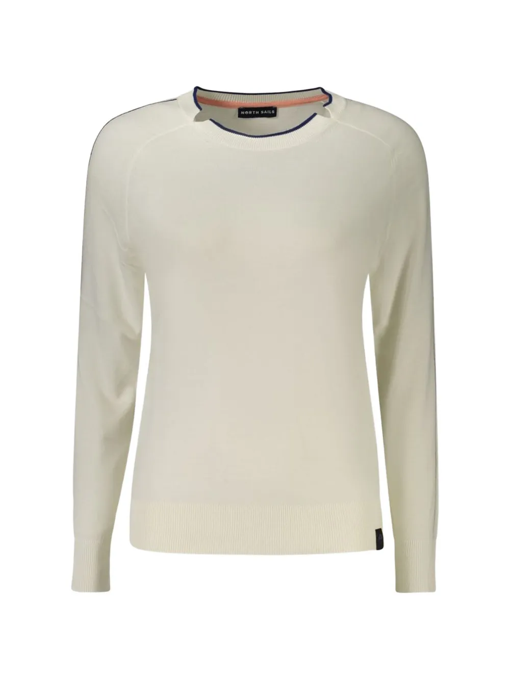 North Sails contrast-trim long-sleeve sweater - Weiß