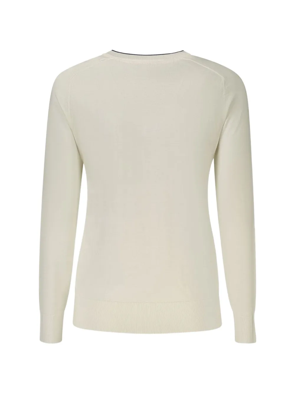 North Sails contrast-trim long-sleeve sweater Wit