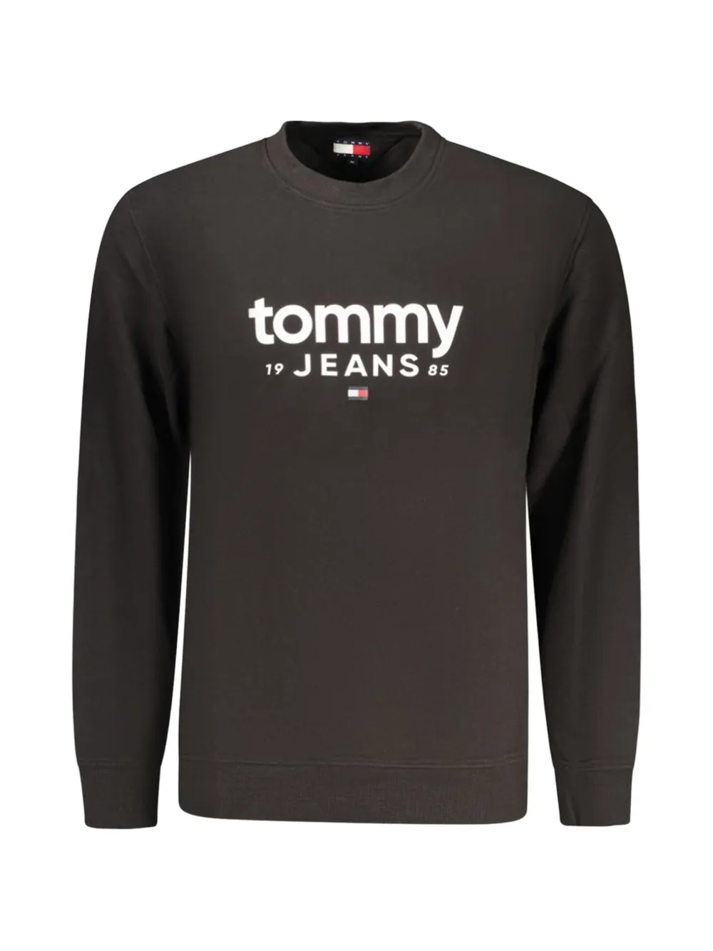Tommy Hilfiger logo-print crew-neck sweatshirt Zwart