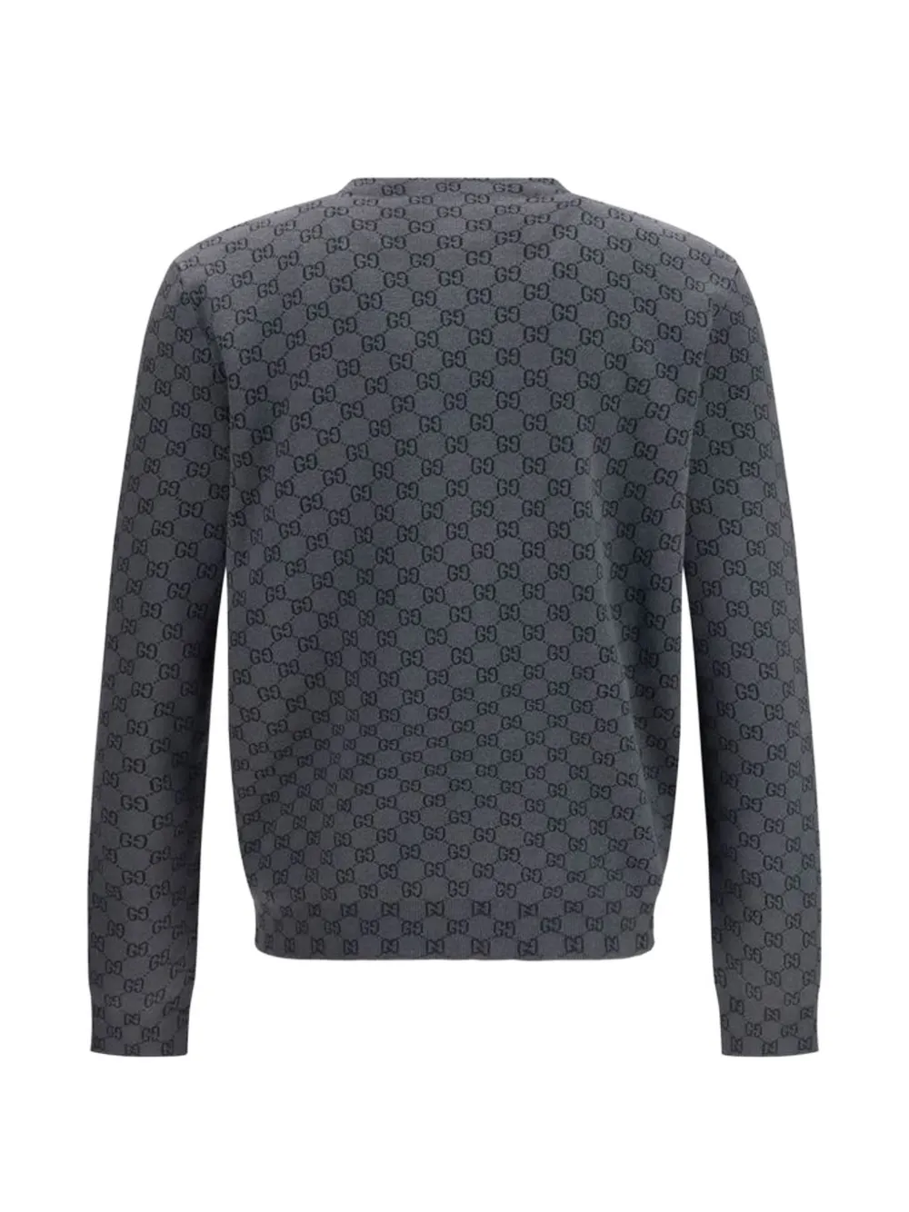 Gucci monogram-pattern cardigan Grijs