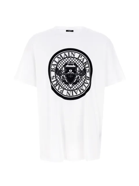 Balmain logo-print cotton T-shirt