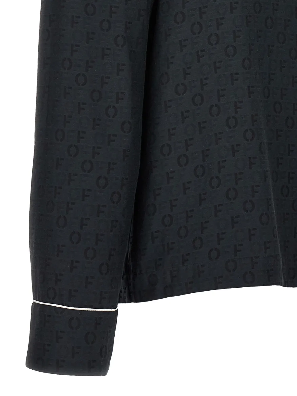Off-White Zijden blouse Zwart