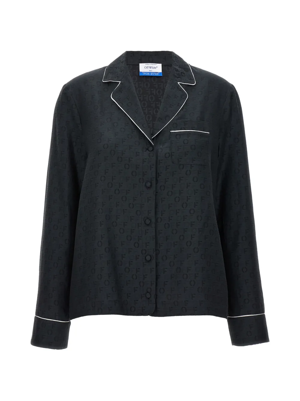 Off-White Zijden blouse Zwart