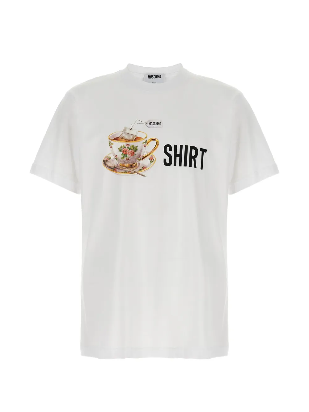Moschino logo-print T-shirt Wit