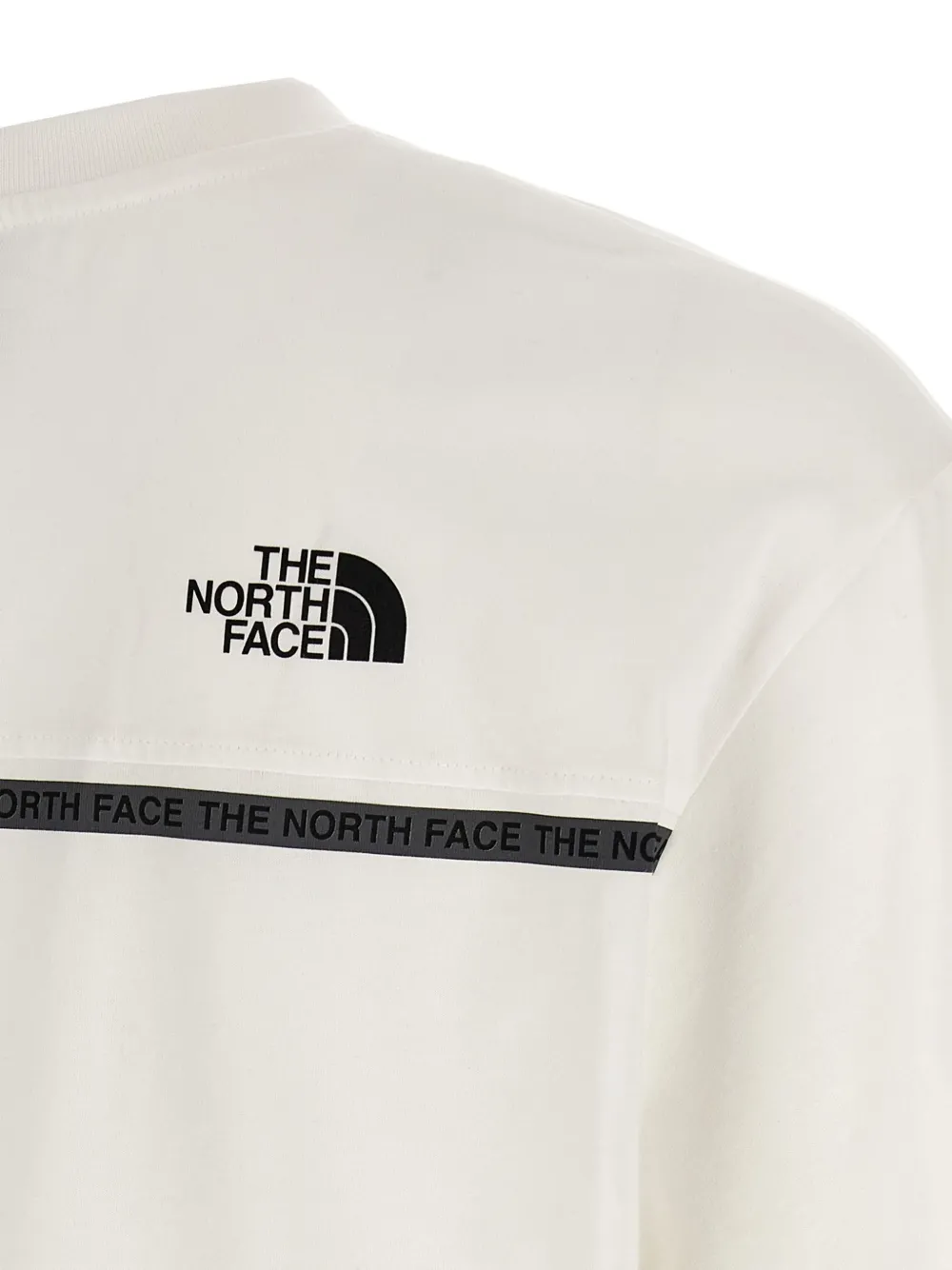 The North Face Katoenen T-shirt met logoprint Wit