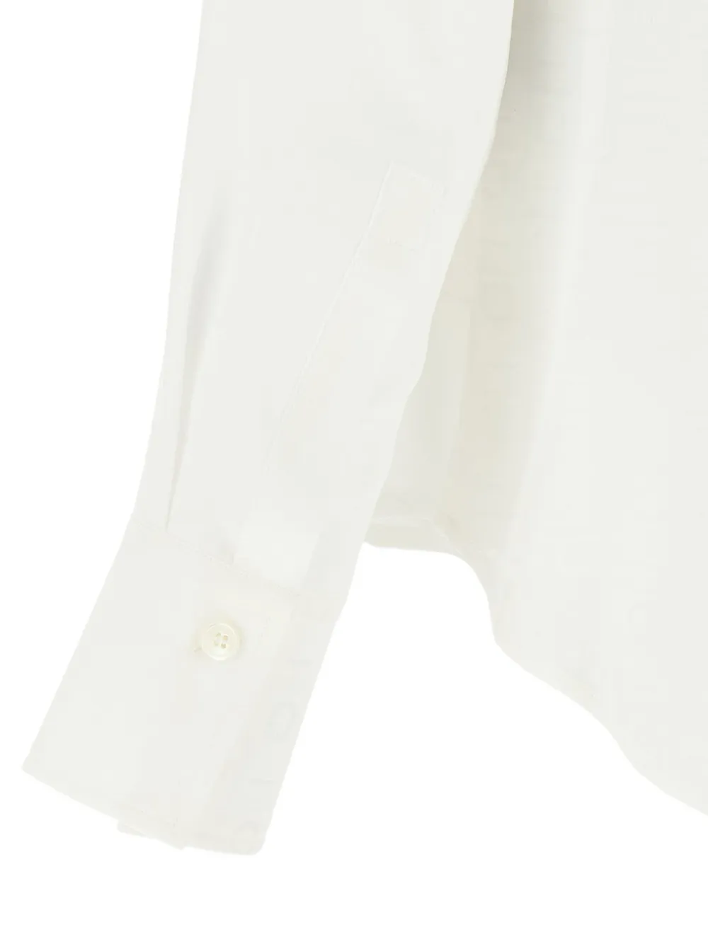 Ferragamo Gancini jacquard silk shirt Wit