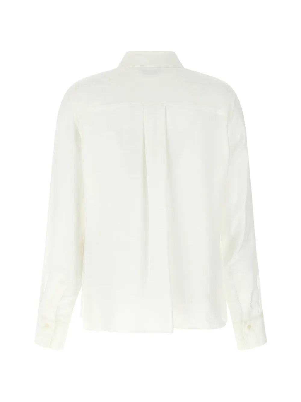 Ferragamo Gancini jacquard silk shirt Wit