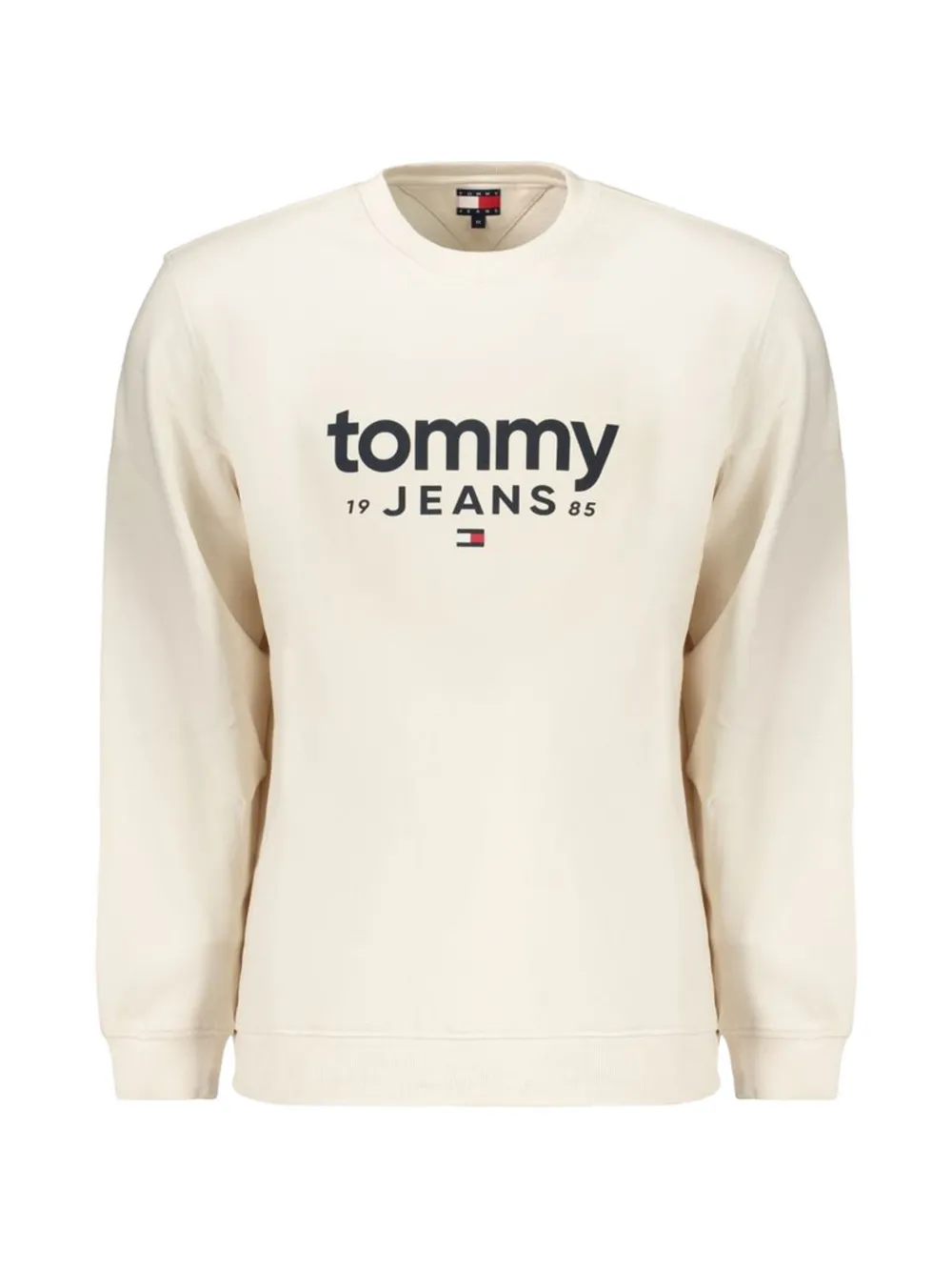 Tommy Hilfiger logo-print cotton sweatshirt Wit