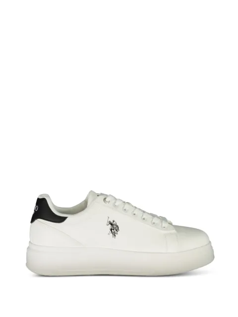 U.S. POLO ASSN. logo-embroidered platform sneakers