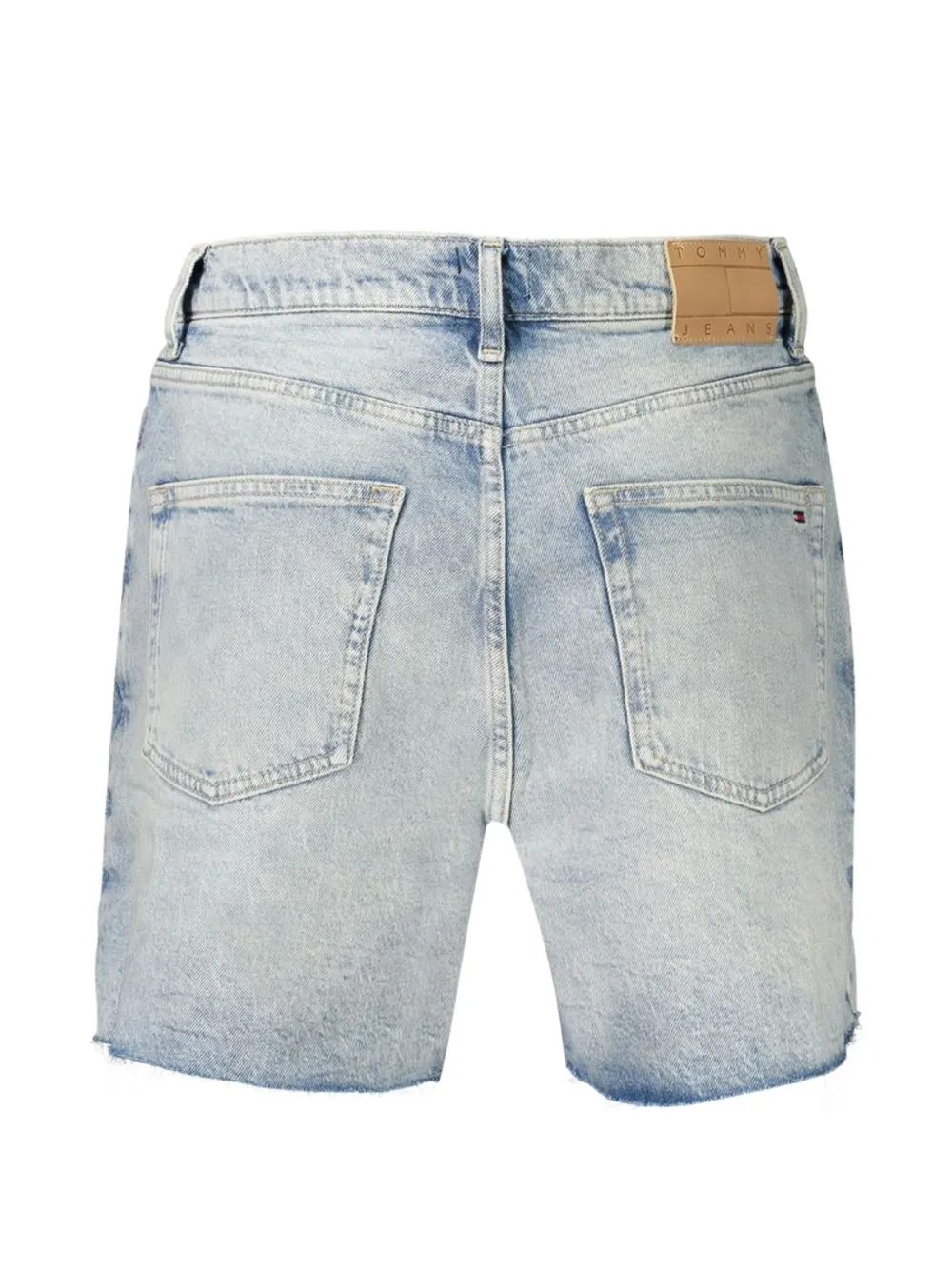 Tommy Hilfiger faded frayed shorts Blauw
