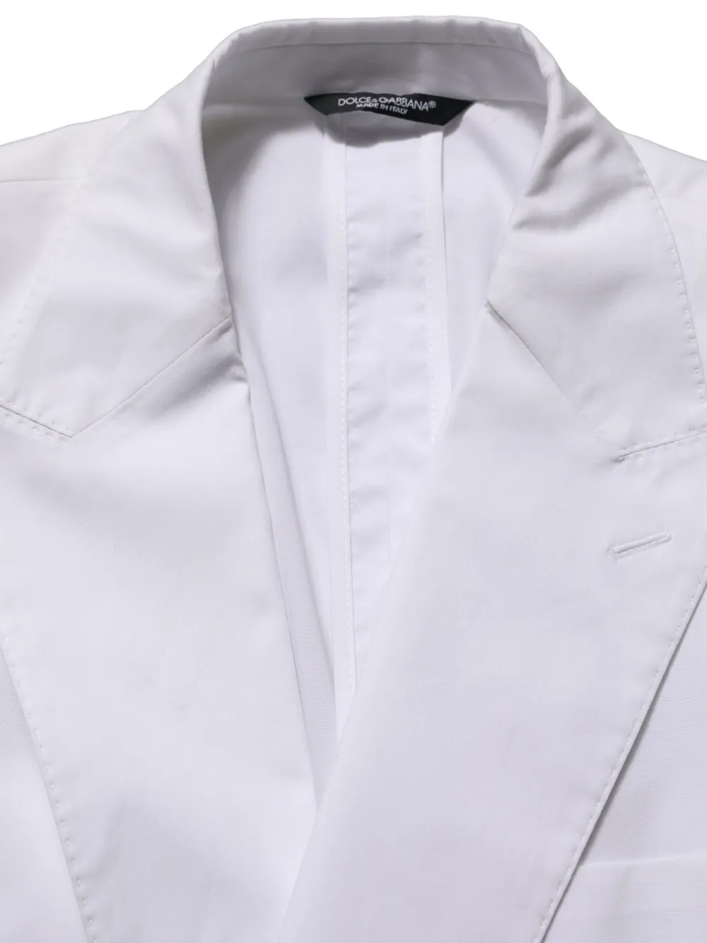 Dolce & Gabbana double-breasted cotton blazer Wit