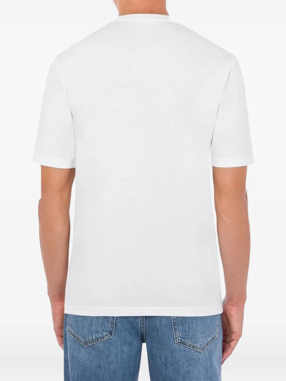 Moschino logo-print cotton T-shirt Wit