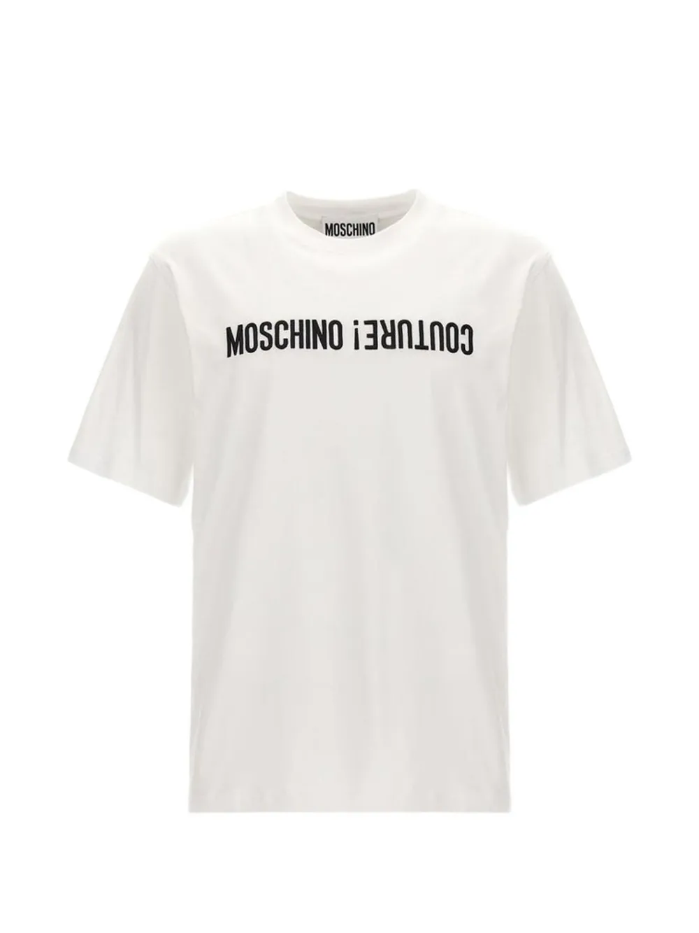 Moschino logo-print cotton T-shirt - Weiß