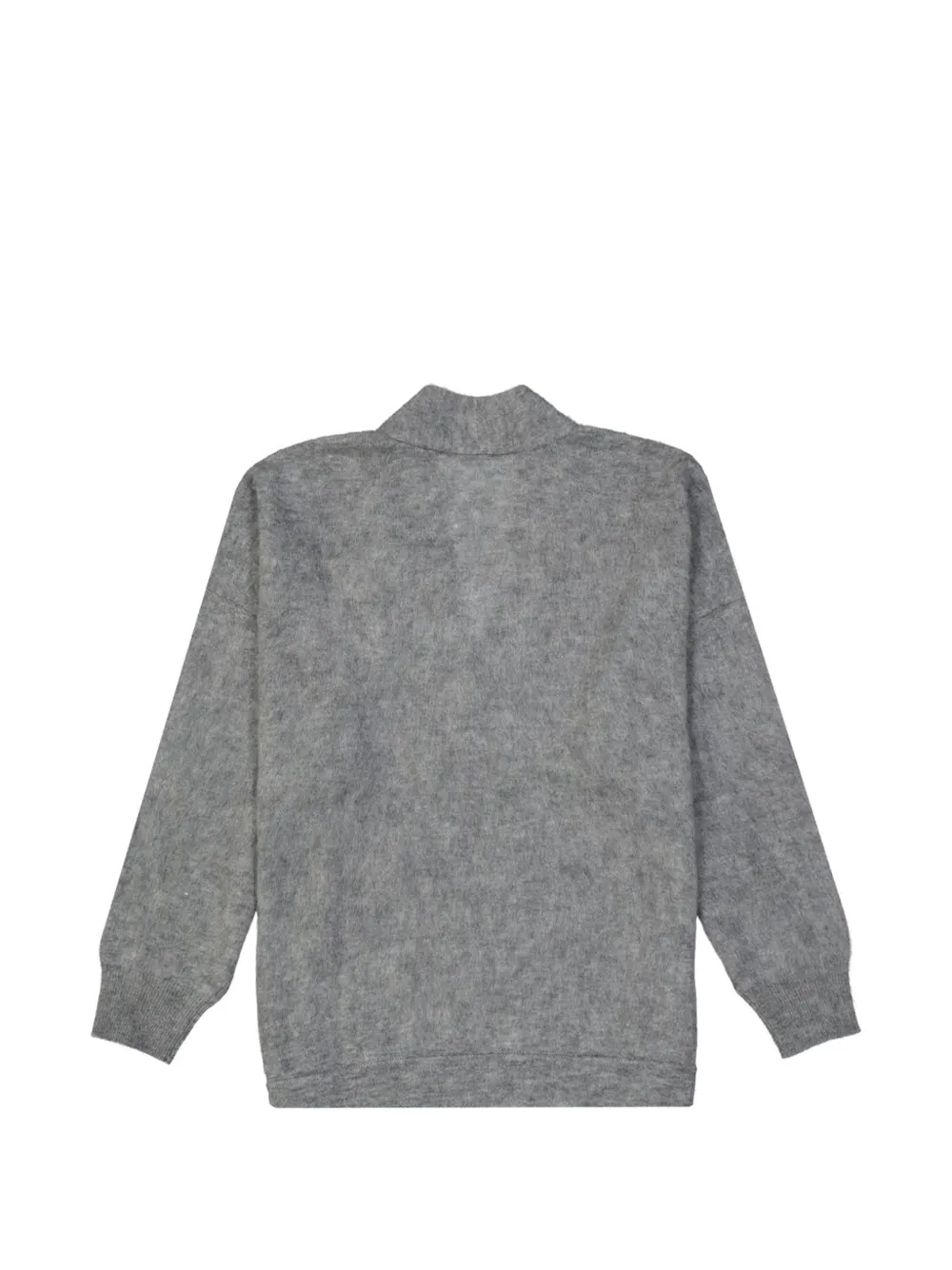 Brunello Cucinelli surplice-neck wool sweater Grijs