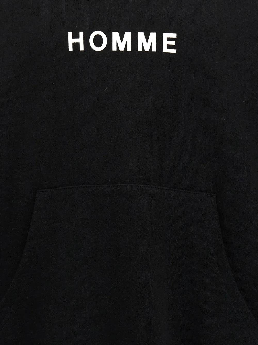 Comme Des Garçons logo-print cotton hoodie Zwart