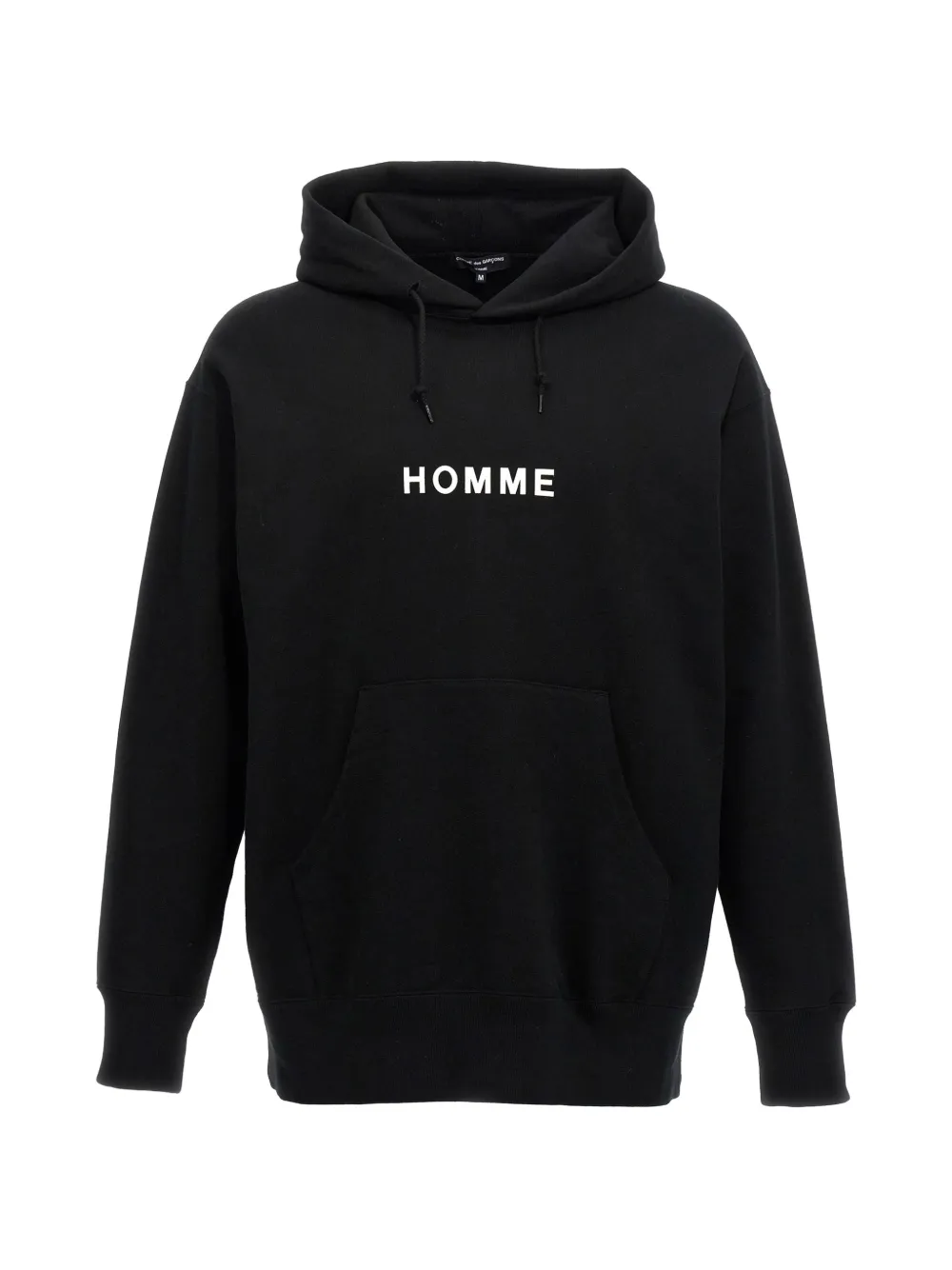Comme Des Garçons logo-print cotton hoodie Zwart
